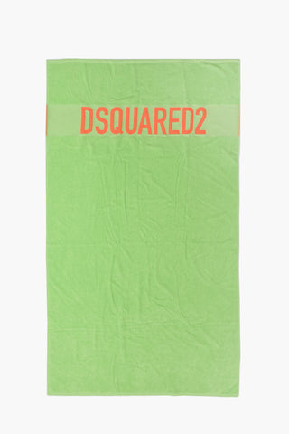 Cotton Beach Towel with Contrasting Logo