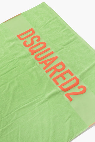 Cotton Beach Towel with Contrasting Logo
