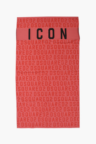 ICON Strandtuch aus Baumwolle mit Allover-Logo