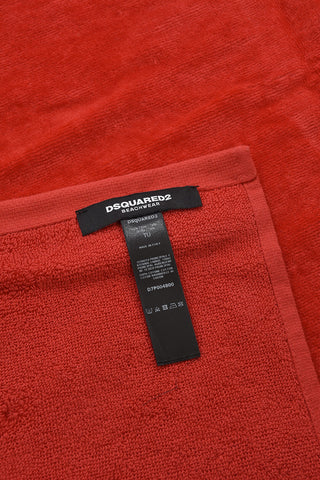 Cotton Beach Towel with Contrasting Logo