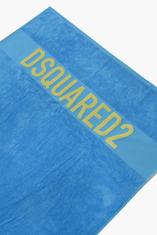 Strandtuch aus Baumwoll-Frottee mit kontrastierendem Logo