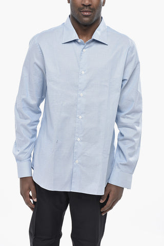 Slim Fit Shirt with Hairline Stripes