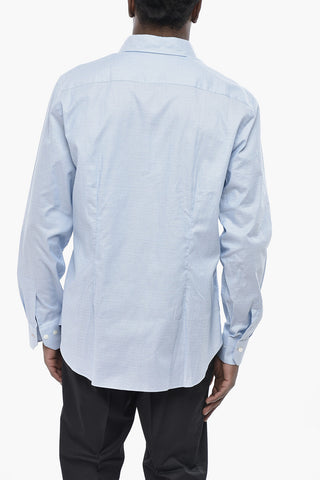 Slim Fit Shirt with Hairline Stripes