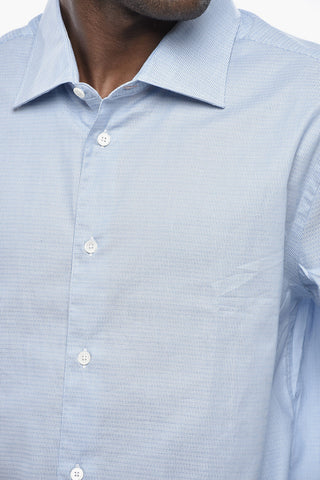 Slim Fit Shirt with Hairline Stripes