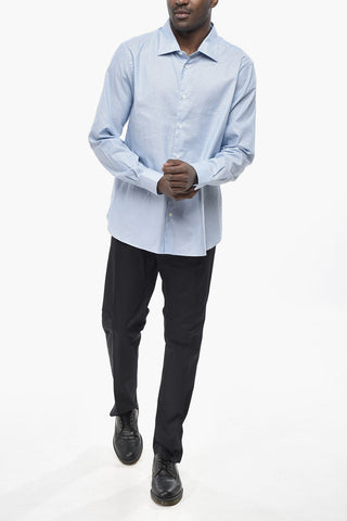 Slim Fit Shirt with Hairline Stripes