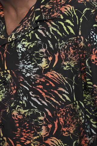 Kurzarmhemd mit Dschungelprint