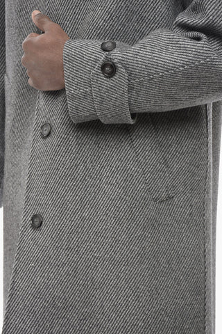 Wool-Blend Single-Breasted Coat HUDSON Lined