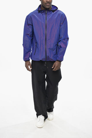 Giacca A Vento Iridescente Con Dettagli Stitching