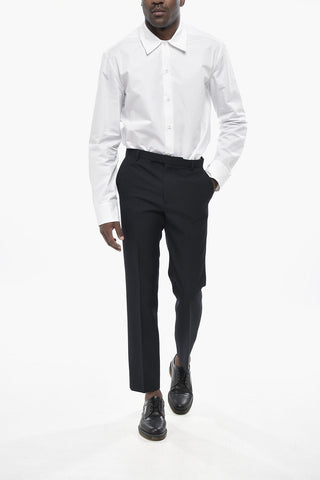 Pantaloni In Lana a Vita Regolare