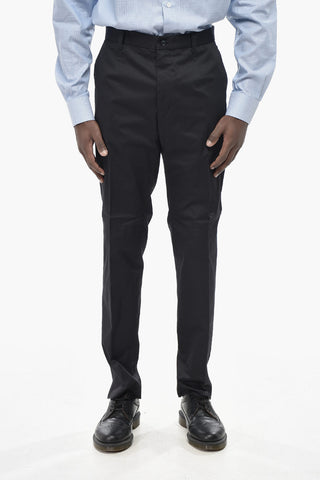 Cotton Regular-Waist Casual Pants