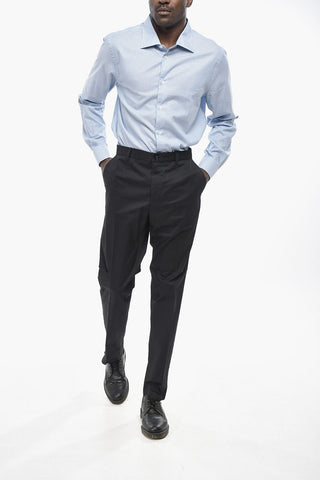 Cotton Regular-Waist Casual Pants