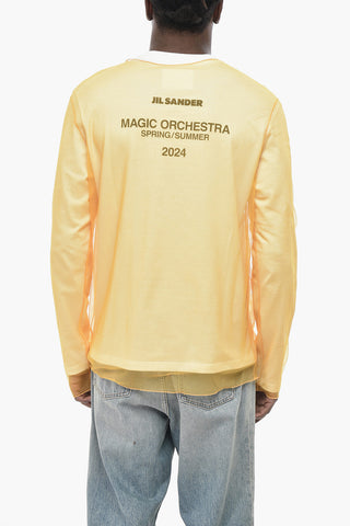 Double-Fabric Two-Tone T-Shirt