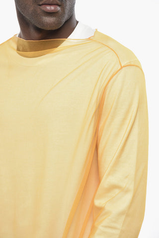 Double-Fabric Two-Tone T-Shirt
