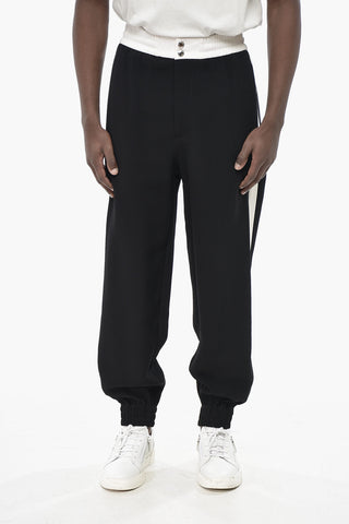 Casual-Hose mit Kontrastbändern