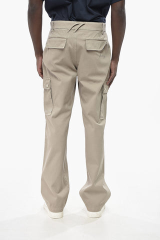 Pantaloni Cargo A Vita Alta Straight-Leg