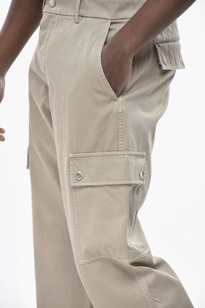 Pantaloni Cargo A Vita Alta Straight-Leg