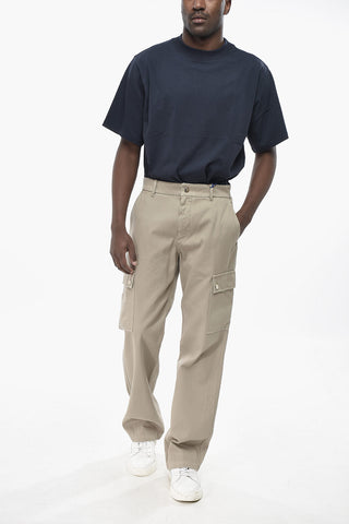 Pantaloni Cargo A Vita Alta Straight-Leg