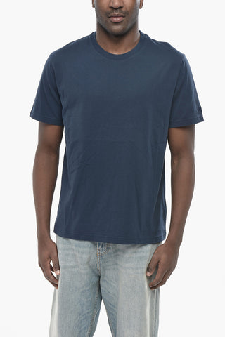Einfarbiges Rundhals-T-Shirt