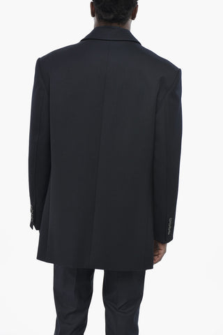 Giacca Oversize Fit in Misto Lana