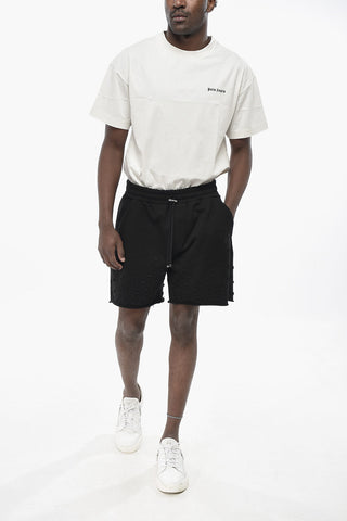 Shorts in Felpa con Strass