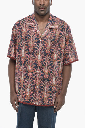 Cotton Shirt with Paisley Pattern