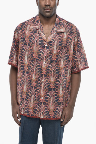 Cotton Shirt with Paisley Pattern