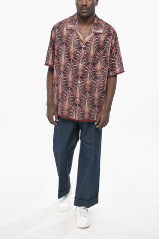 Cotton Shirt with Paisley Pattern