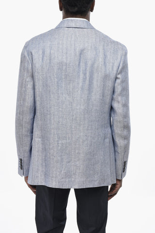 Blazer in Lino Motivo Herringbone 