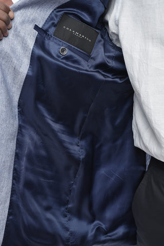 Blazer in Lino Motivo Herringbone 