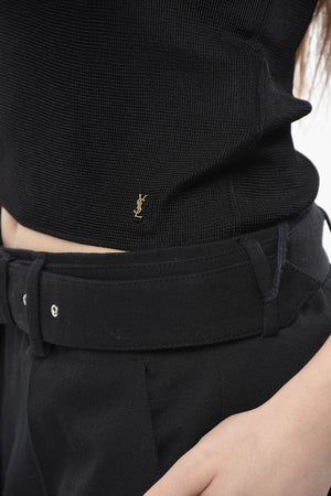 See-Through Knit Top with 3/4 Sleeves