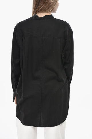 ETOILE Bestickte Bluse BRITTEN Mit Stehkragen