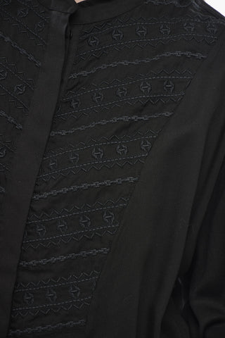 ETOILE Bestickte Bluse BRITTEN Mit Stehkragen