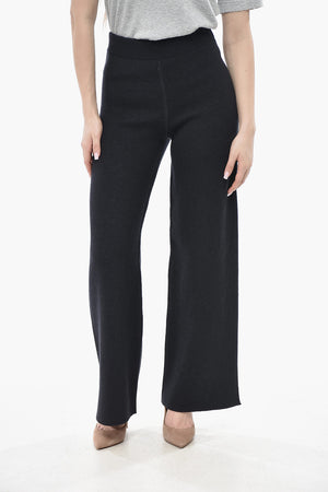 Cropped-Fit-Hose aus reinem Kaschmir mit Elastikbund