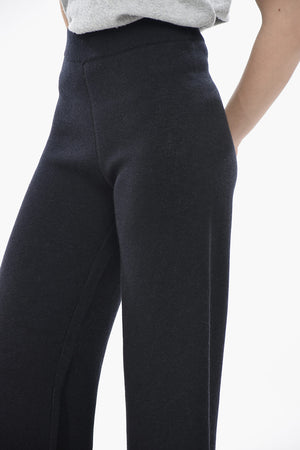 Cropped-Fit-Hose aus reinem Kaschmir mit Elastikbund