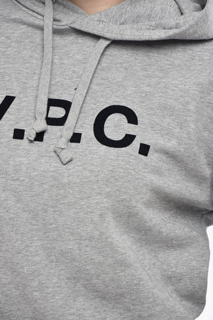 Brushed Cotton Hoodie With Flocked Logo