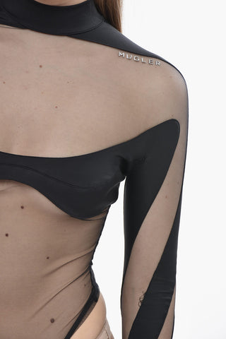 Mesh-Body BRA mit Reißverschluss hinten