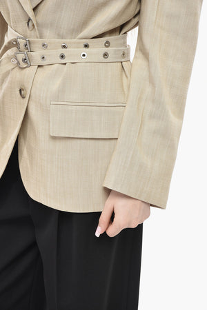 Single-Breasted Blazer EMOZIONI With Belt