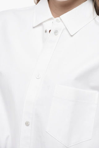 Oversized Cotton Shirt with Pocket