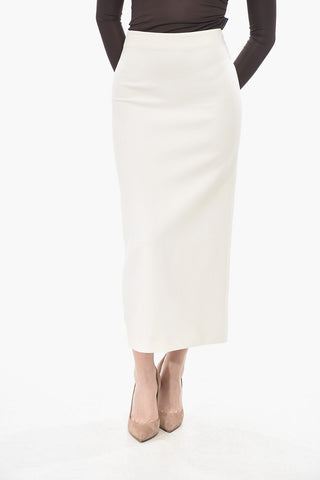 Midi Pencil Skirt With Adjustable Split