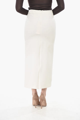 Midi Pencil Skirt With Adjustable Split