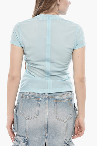 Short-Sleeve Mesh Top