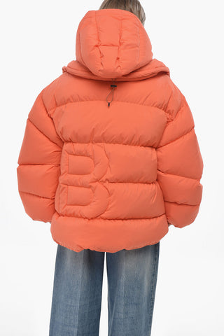 Einfarbige Daunenjacke DOUBLE B Mit Kapuze