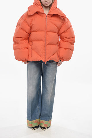 Einfarbige Daunenjacke DOUBLE B Mit Kapuze