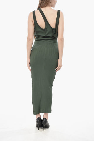 Tank Dress in Cotone a Costine