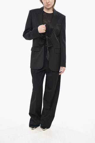 Wool-Blend Blazer GAZZELLA With Satin Bow