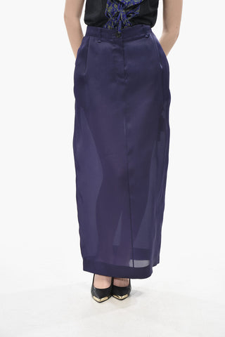 Silk Organza Pencil Skirt LUCIAN