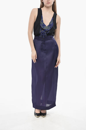 Silk Organza Pencil Skirt LUCIAN