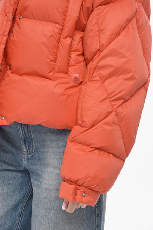 Cropped-Fit-Steppjacke PUFFA Mit Verdecktem Verschluss