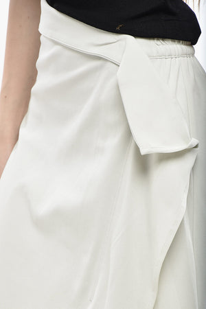 Midi Jersey Skirt with Side Slits