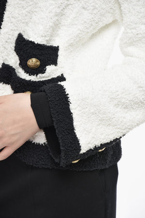 Zip-Up Cardigan With Contrast Trim